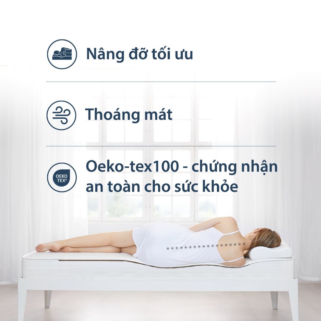 Tấm bảo vệ đệm | JYSK T40 | polyester | R90/R180xD200cm