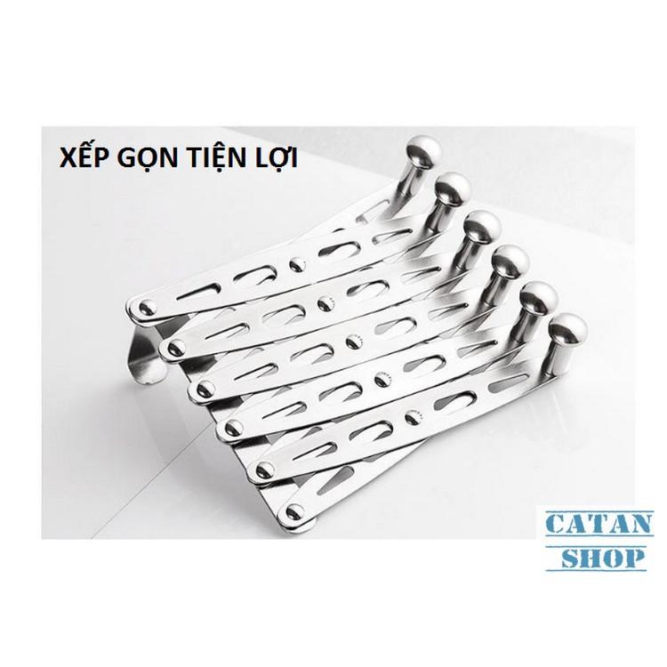 LOẠI1 Móc Treo Đồ Sau Cửa xếp gọn, móc treo cửa phòng,cửa tủ bếp, tủ quần áo siêu tiện lợi