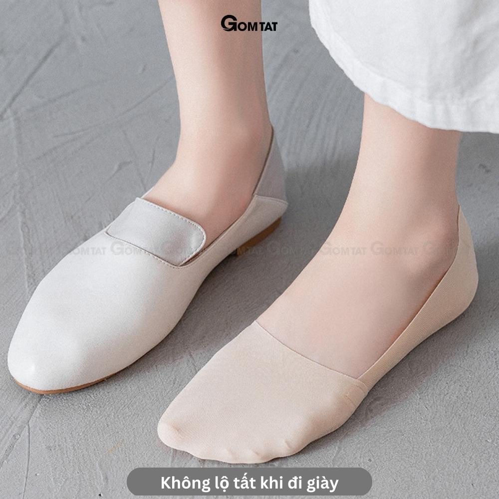 Tất vớ lười nữ GOMTAT có đệm cao su chống tuột gót, chất liệu sợi cotton cao cấp, mềm mịn - PO-LOSOCK-LUA-3015-1DOI