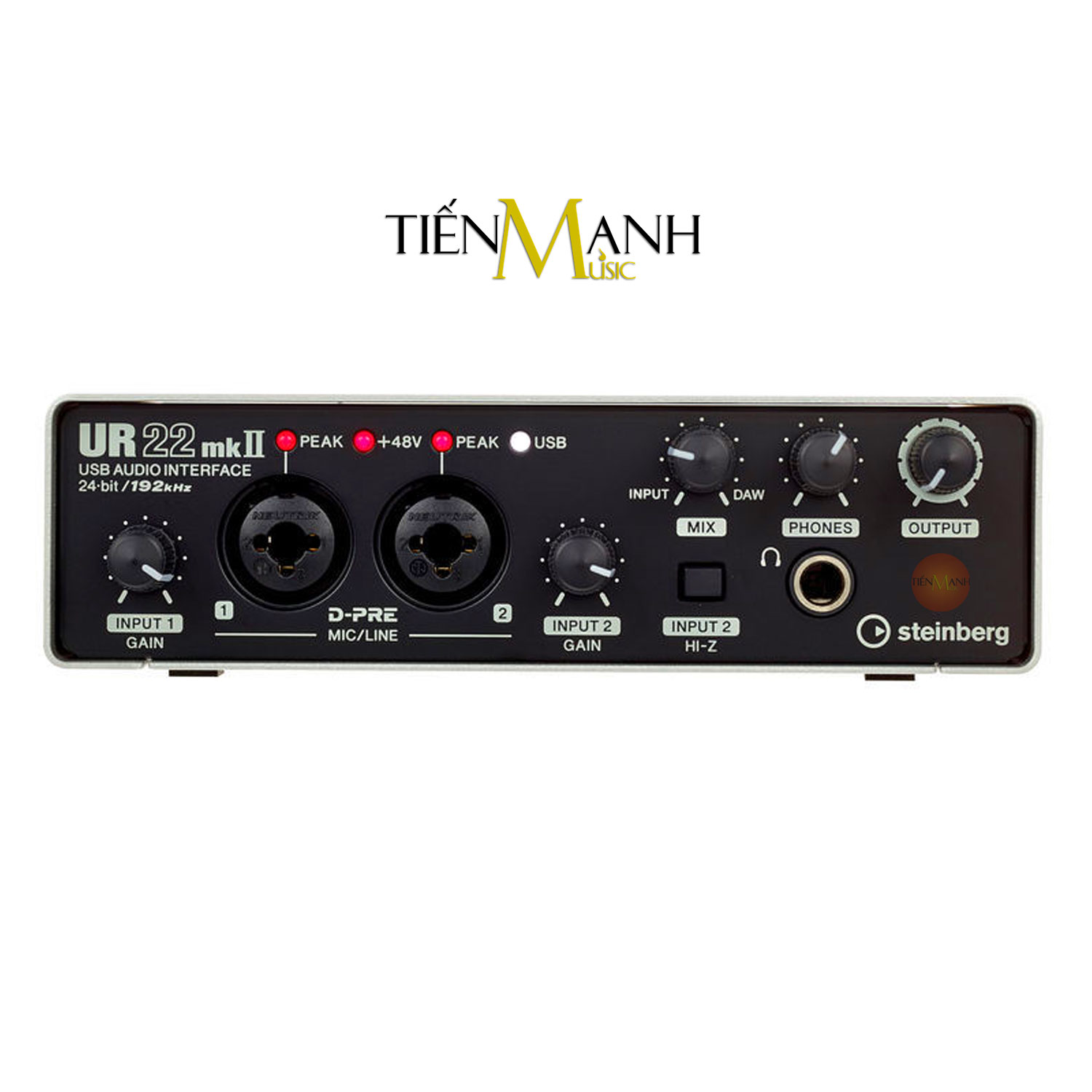 Soundcard Steinberg UR22 MK2 - Sound Card Bộ Thu Âm Thanh và Livestream MK-II  Audio Interface MKII Hàng Chính Hãng - Kèm Móng Gẩy DreamMaker