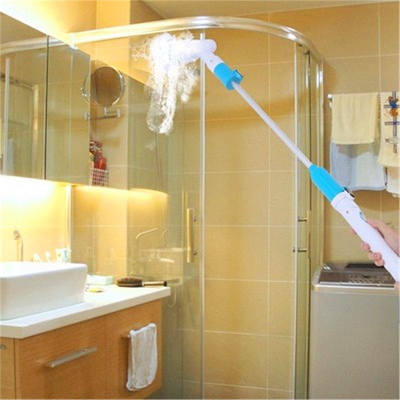 Bàn chải chà rửa vệ sinh đầu xoay Xiaomi chạy bằng điện cán dài sạc pin không dây dùng để làm sạch phòng tắm
