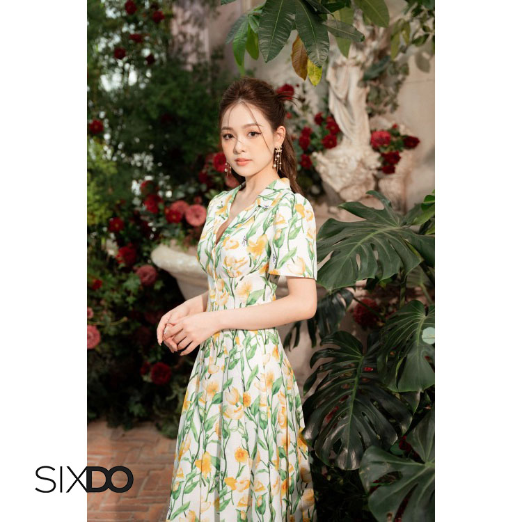Áo vest hoa dáng ngắn thời trang SIXDO