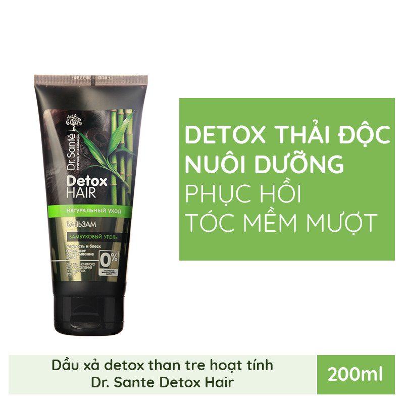 Dầu xả Dr.Sante Detox Hair than tre hoạt tính 200ml