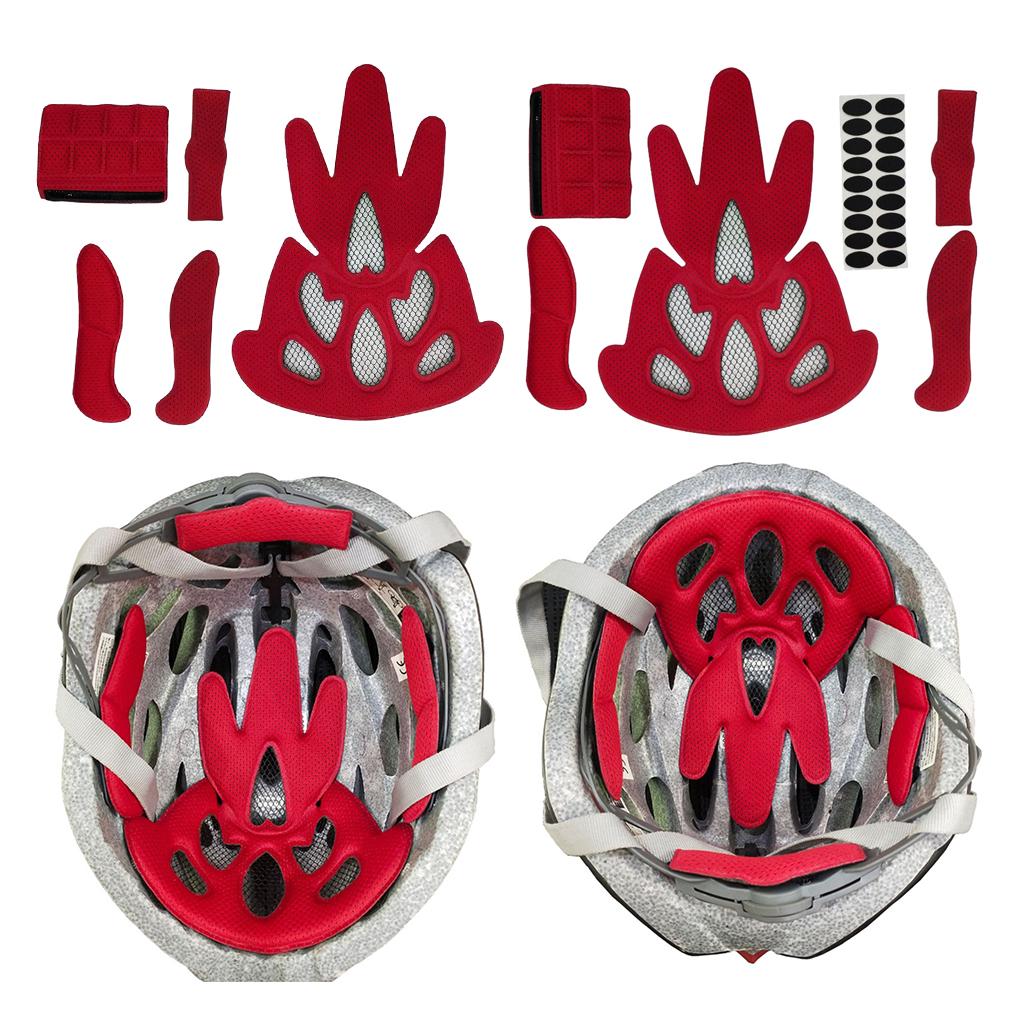 2xFoam Pad Set Replacement Helmet Inner Padding Kit Cushion with Sticker