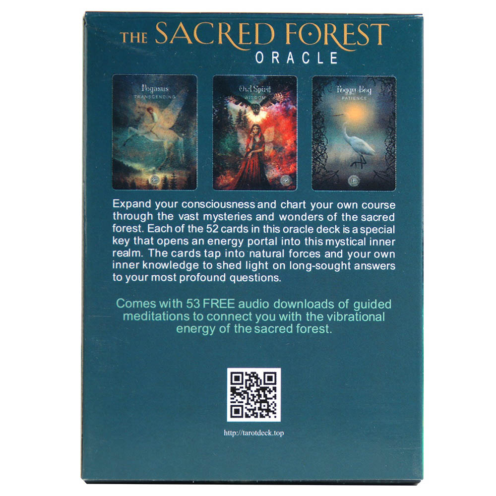 Bộ Bài The Sacred Forest Oracle 52 Lá Bài Tặng Đá Thanh Tẩy