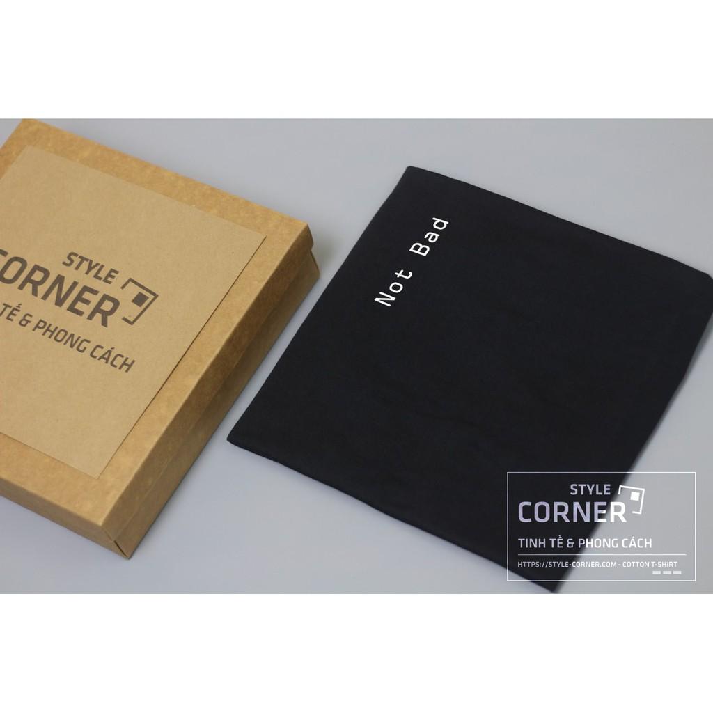 Áo thun Cotton hàng cao cấp Siêu thoáng mát Not bad đen Style Corner