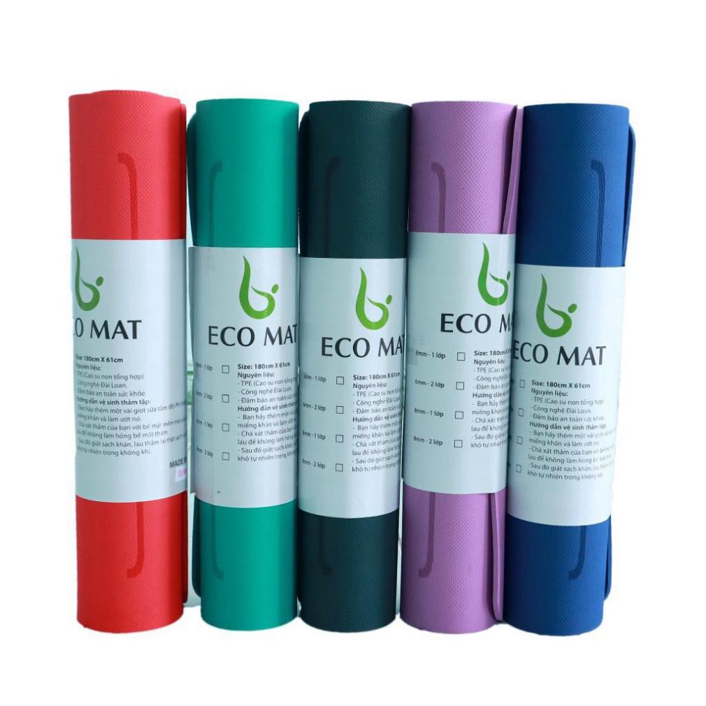 Thảm TPE Định Tuyến Thương Hiệu ECO 6 Li 1 Lớp, TẶNG Túi Đựng Thảm 686