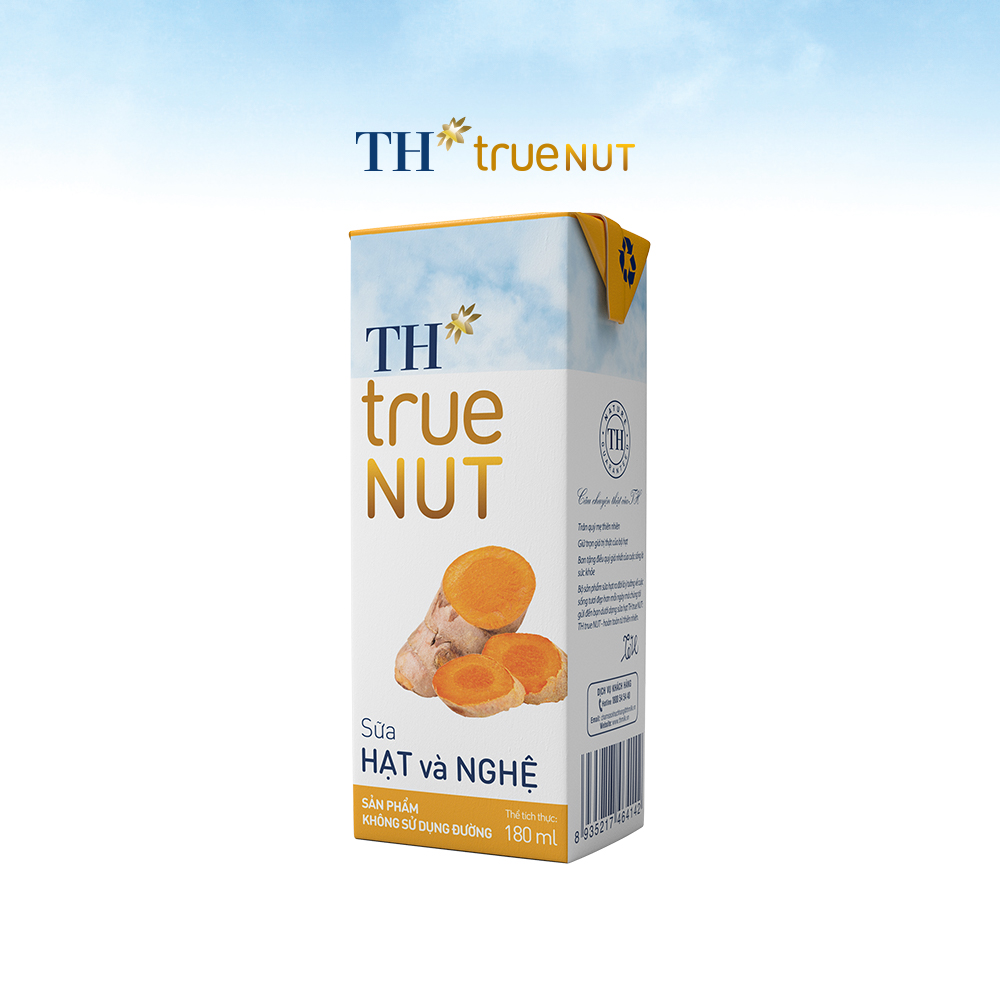 8 Lốc sữa hạt và nghệ TH True Nut 180ml
