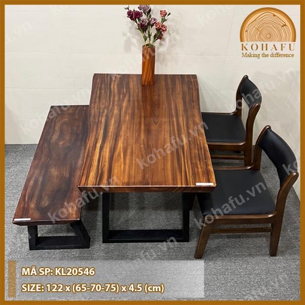 Mặt Bàn Dài Me Tây Tự Nhiên 1.2m