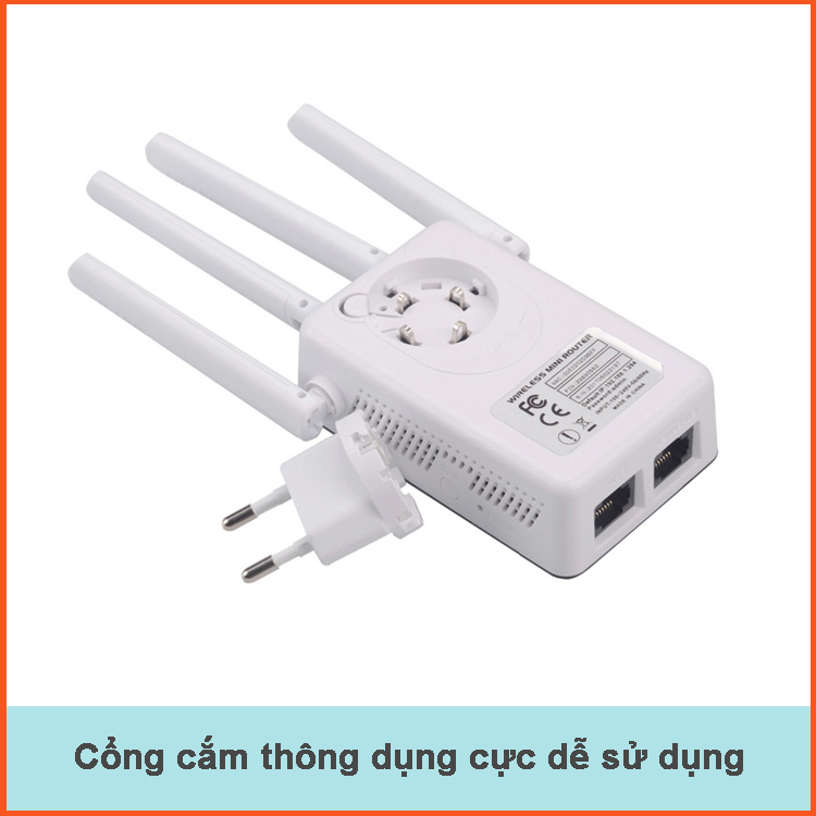 Kích sóng wifi tốc độ cao 4 râu 300M PIX LINK LV-WR09 thiết bị kích sóng phủ rộng giải pháp cho mạng yếu, kết nối đến 50M cực nhanh, cài đặt dễ dàng - Hàng chính hãng