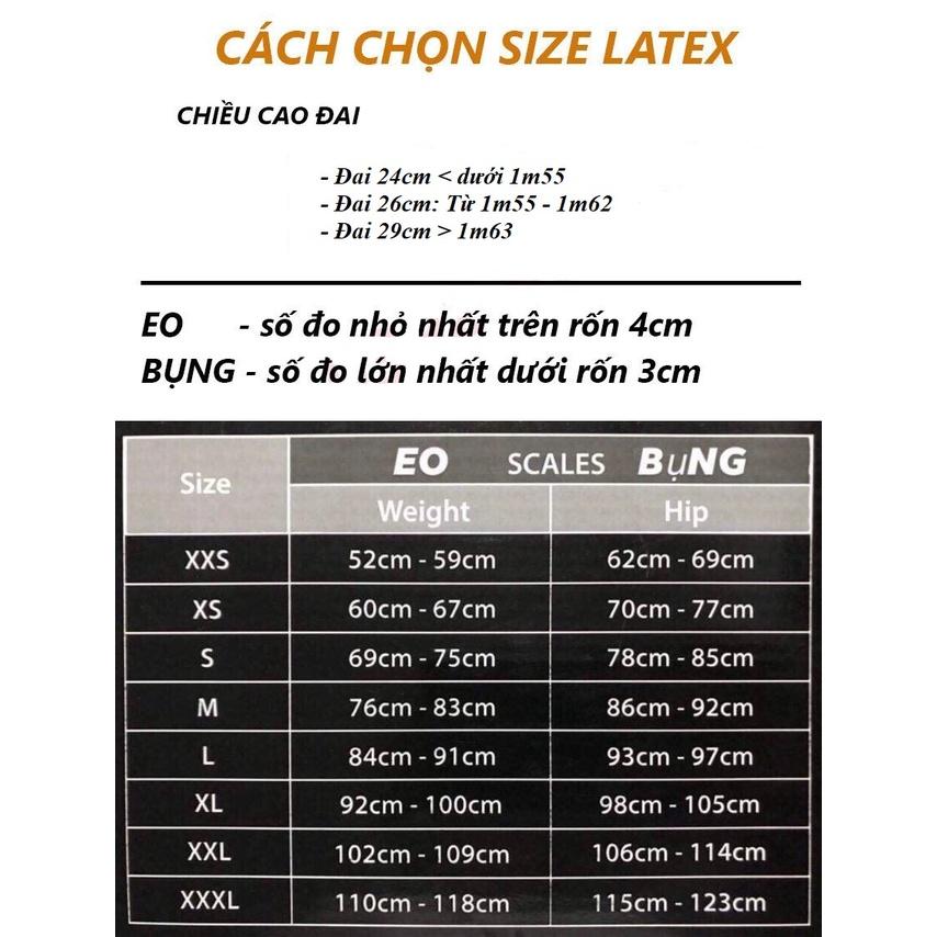 Đai Latex Hy Lạp nhập khẩu nguyên chiếc - Đai định hình eo thon dáng chuẩn - Gen nịt bụng