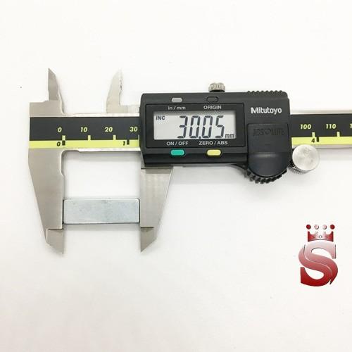 Nam châm kích thước 30x10x2mm mạ kẽm