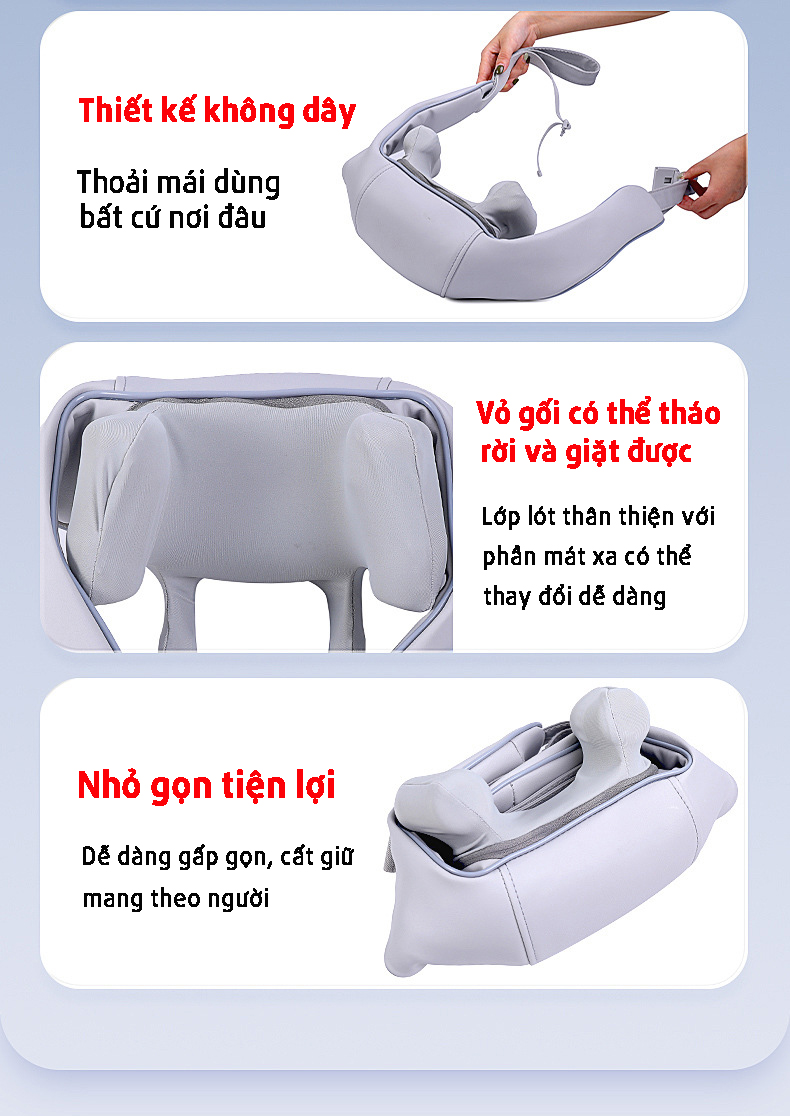 Máy massage Cổ Gáy VISPO VP-CG24 giúp massage cổ vai gáy hiệu quả nhất