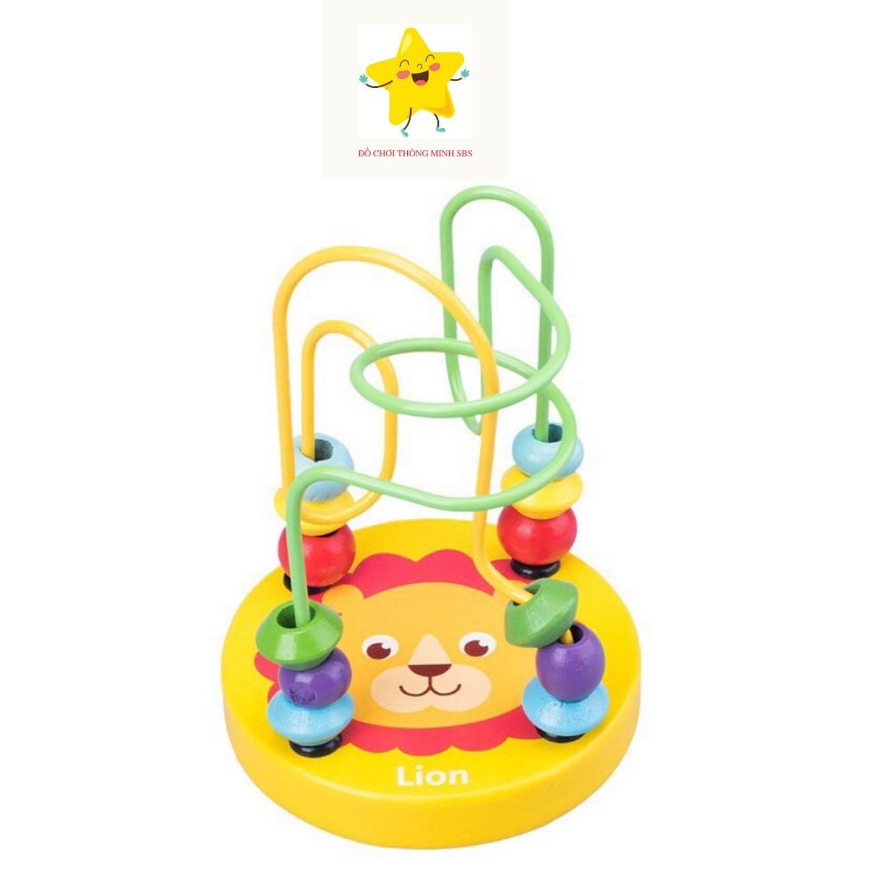 Luồn hạt gỗ mini cho bé