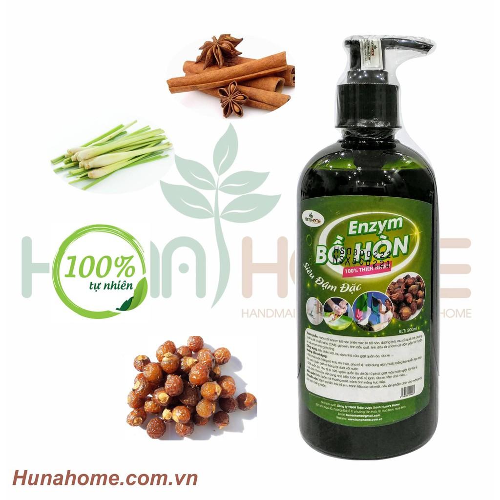 Combo Enzyme Bồ Hòn &amp; Lau sàn Bồ Hòn hương quế Huna'shome