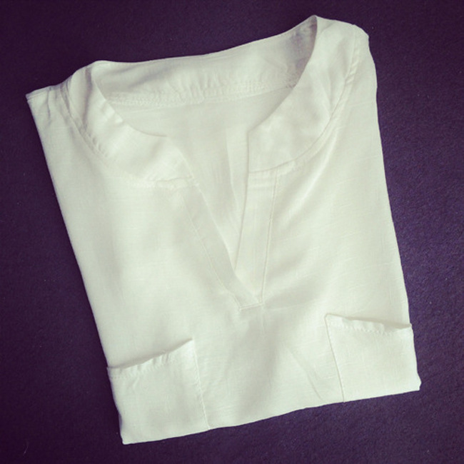 Áo kiểu nữ công sở ARCTIC HUNTER mẫu áo sơ mi cổ chữ V chất liệu mềm mại, không nhăn thoáng mát thích hợp thời tiết nắng nóng AH28