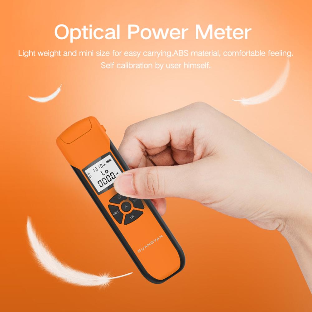 Portable Lightweight Optical Power Meter High Accurancy Rechargeable Optic Power Meter 7 Wavelengthes