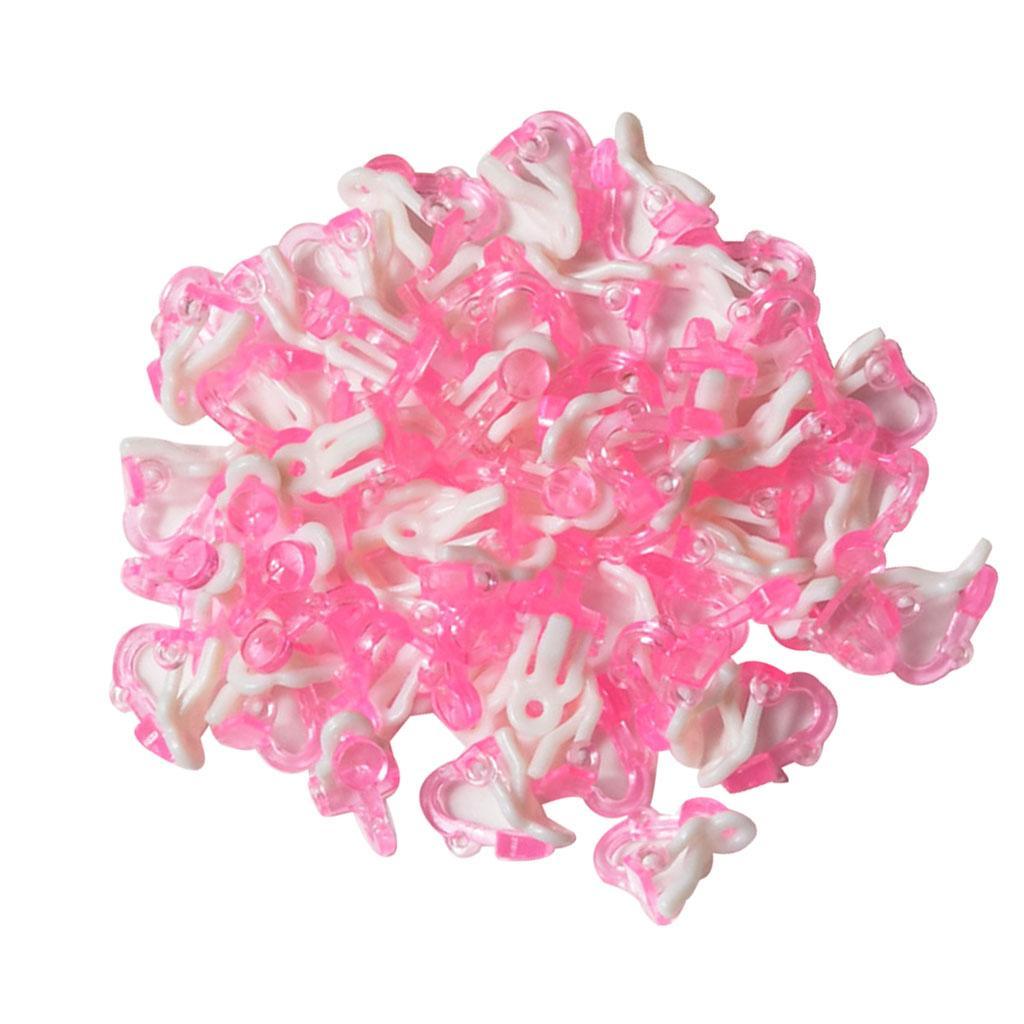 50pcs Ear Clips  Piercing Earring Base For DIY Children Kids Earring