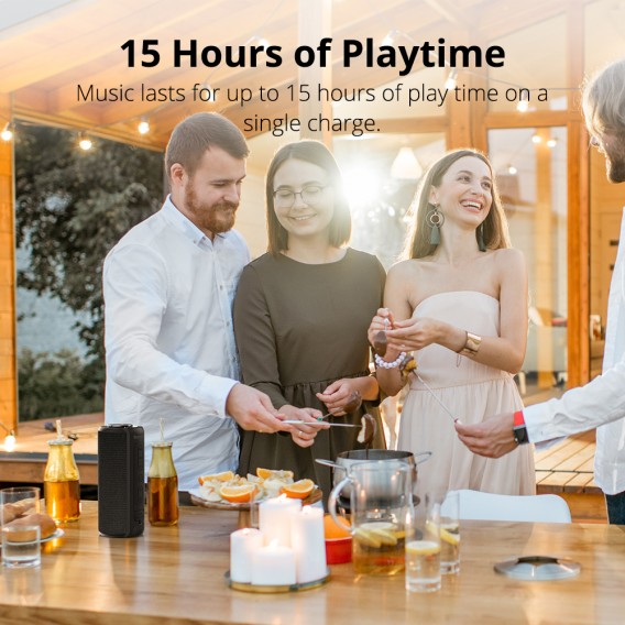 Loa bluetooth 5.0 ngoài trời, âm thanh vòm 360 độ, Bass sâu, Pin trâu Tronsmart Element T6 Plus - Hàng chính hãng