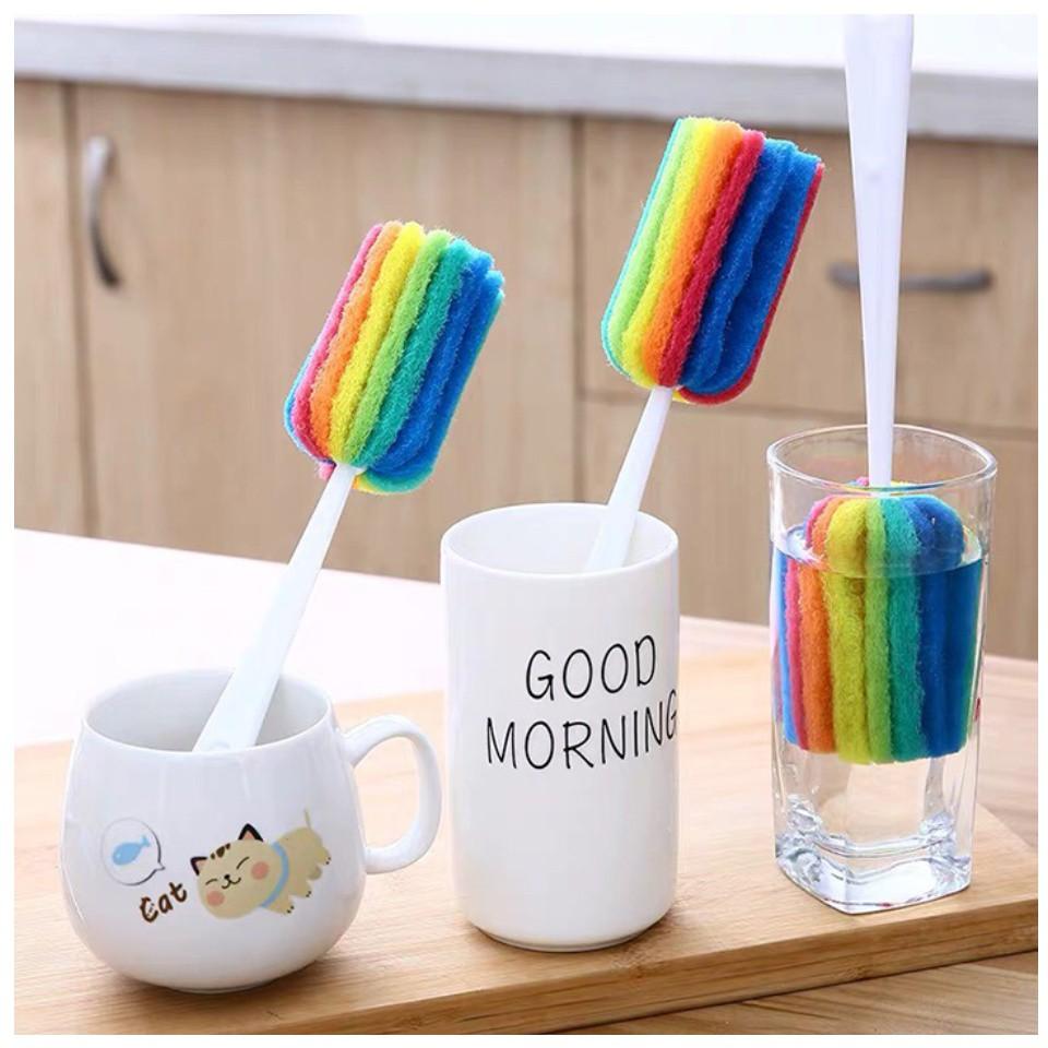 Cọ Đánh Rửa Cốc Chén 7 Màu