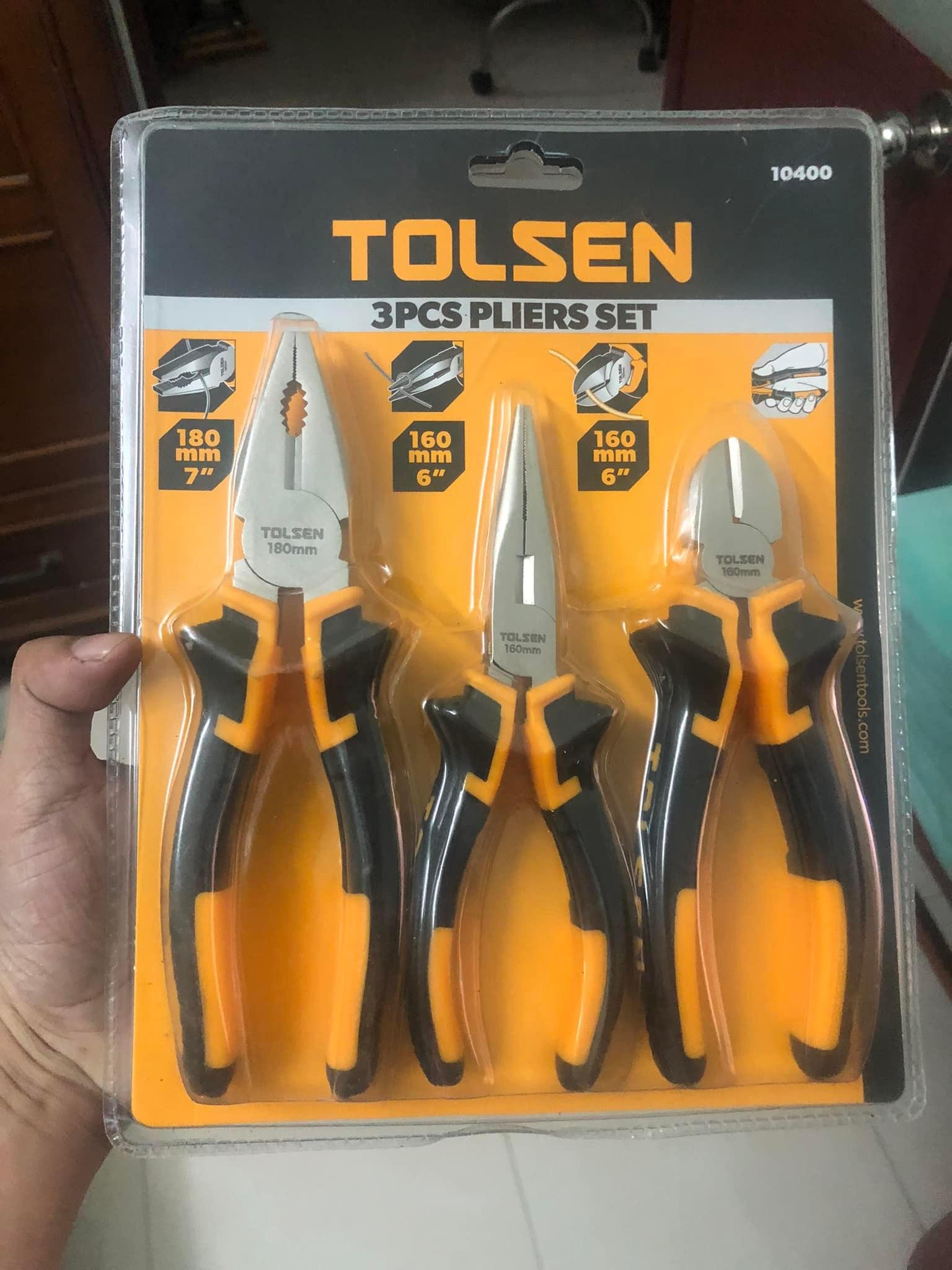 BỘ 3 KÌM RĂNG - CẮT - NHỌN TOLSEN 10400 - HÀNG CHÍNH HÃNG