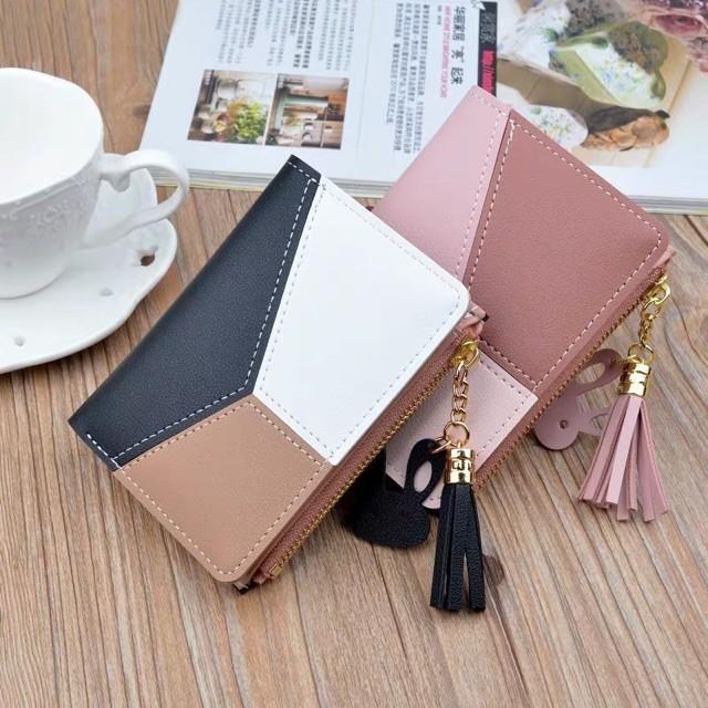 Ví đựng tiền nhỏ gọn cho nữ đẹp cầm tay, ví ngắn cho nữ bỏ túi thời trang giá rẻ (Xả Hàng)