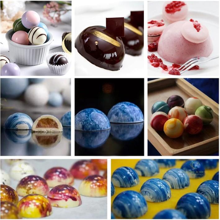 ✿✿✿Khuôn Hình Bán Cầu/Khuôn Silicon Làm Thạch,Mochi,chocolate,Đá Bi,Mousse,Pudding Hình Tròn Bán Cầu