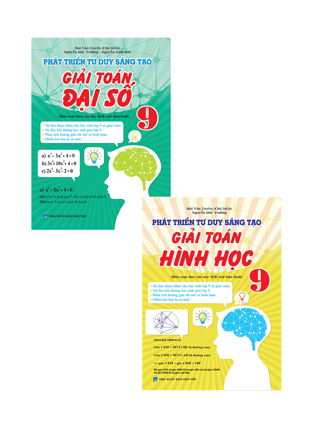 COMBO PHÁT TRIỂN TƯ DUY SÁNG TẠO GIẢI TOÁN 9 (ĐẠI SỐ + HÌNH HỌC)_KV