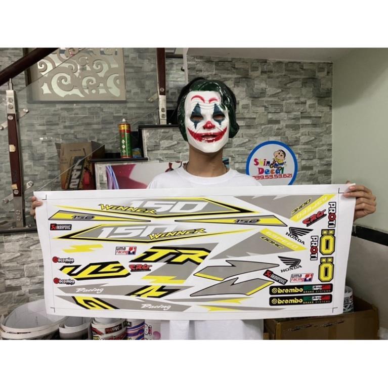 Tem rời dành cho Winner GTR dán xe trắng