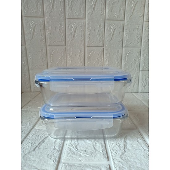 Bộ 2 hộp thủy tinh đựng thực phẩm loại 1000ml
