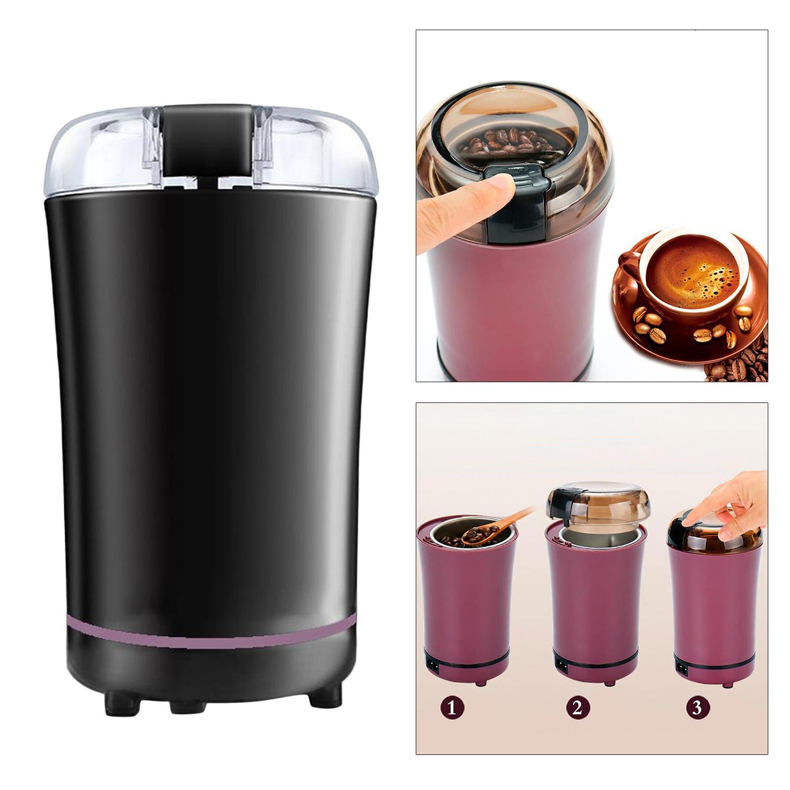 Small Electric Coffee Grinder -button Operation Easy to Clean