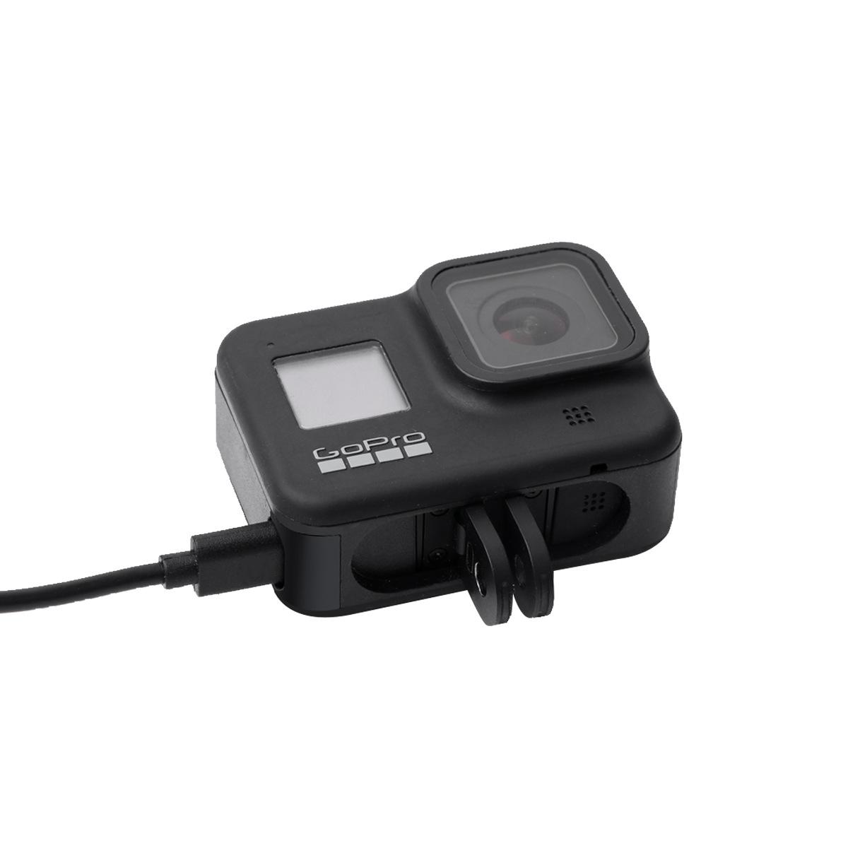 Vỏ silicone cho GoPro Hero 8 Black Imsed Glass Màn hình bảo vệ bộ kính bảo vệ nắp nắp cho Go Pro 8 Case