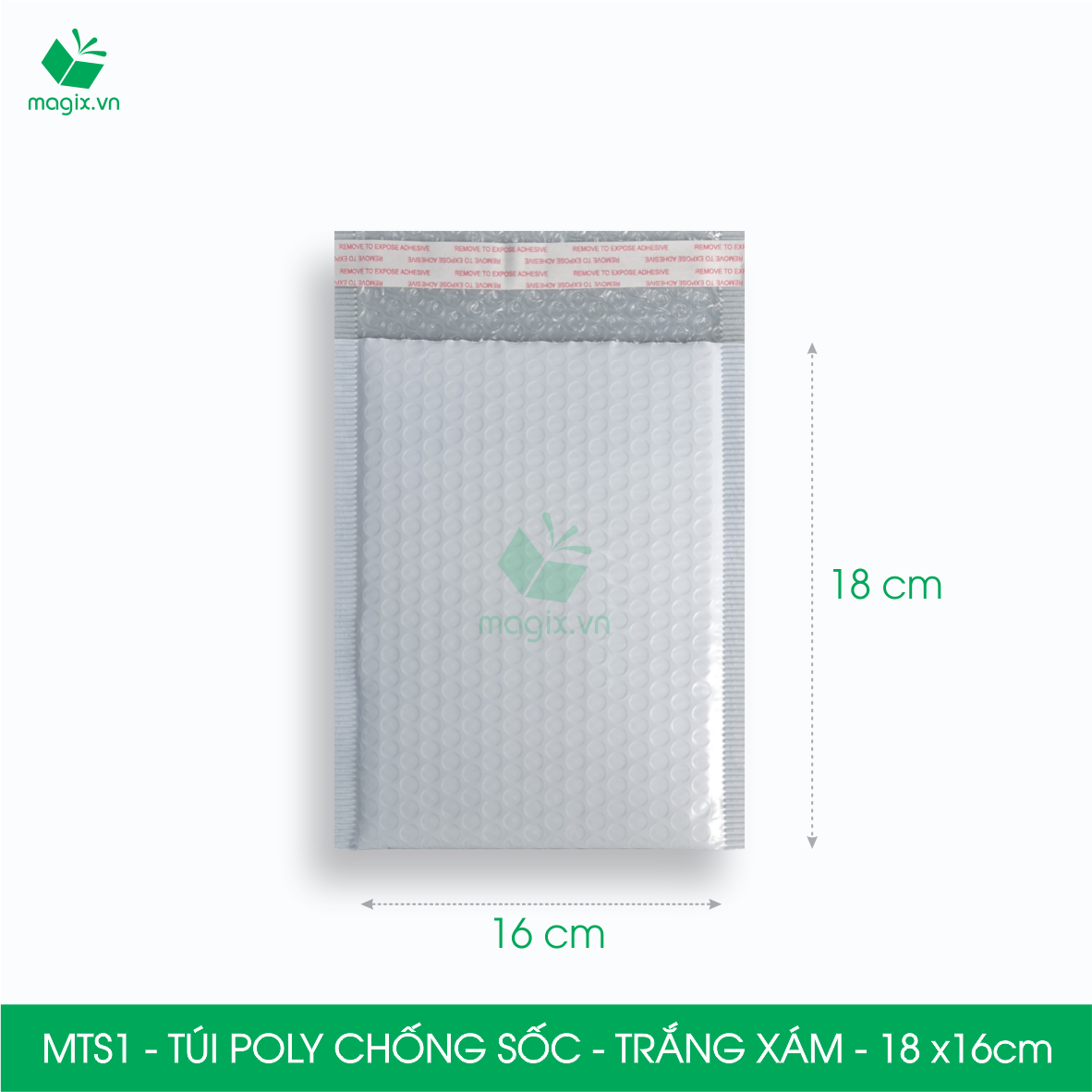 MTS1 MTS1H -18x16cm - COMBO 25 TÚI GÓI HÀNG CHỐNG SỐC BỌC BÓNG KHÍ - NHIỀU MÀU