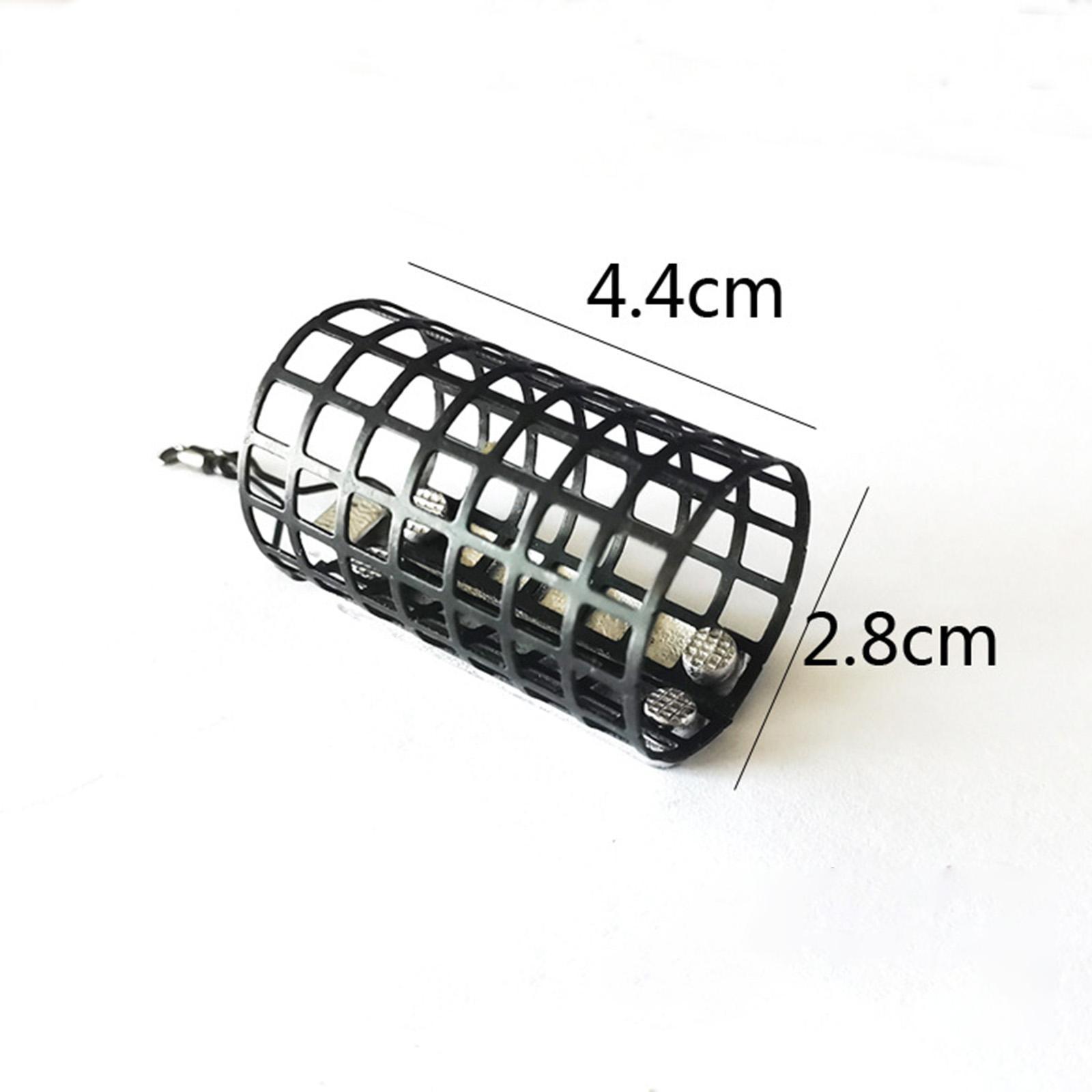 Metal Feeder Cage with Swivel Feeder Holder Round for Carp Fishing Accessory
