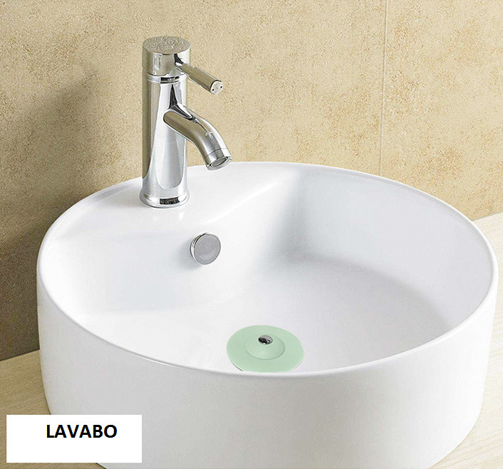 Miếng ngăn rác và giữ nước bồn rửa chén, lavabo, bồn rửa mặt GD247-LCRCC (giao màu ngẫu nhiên)