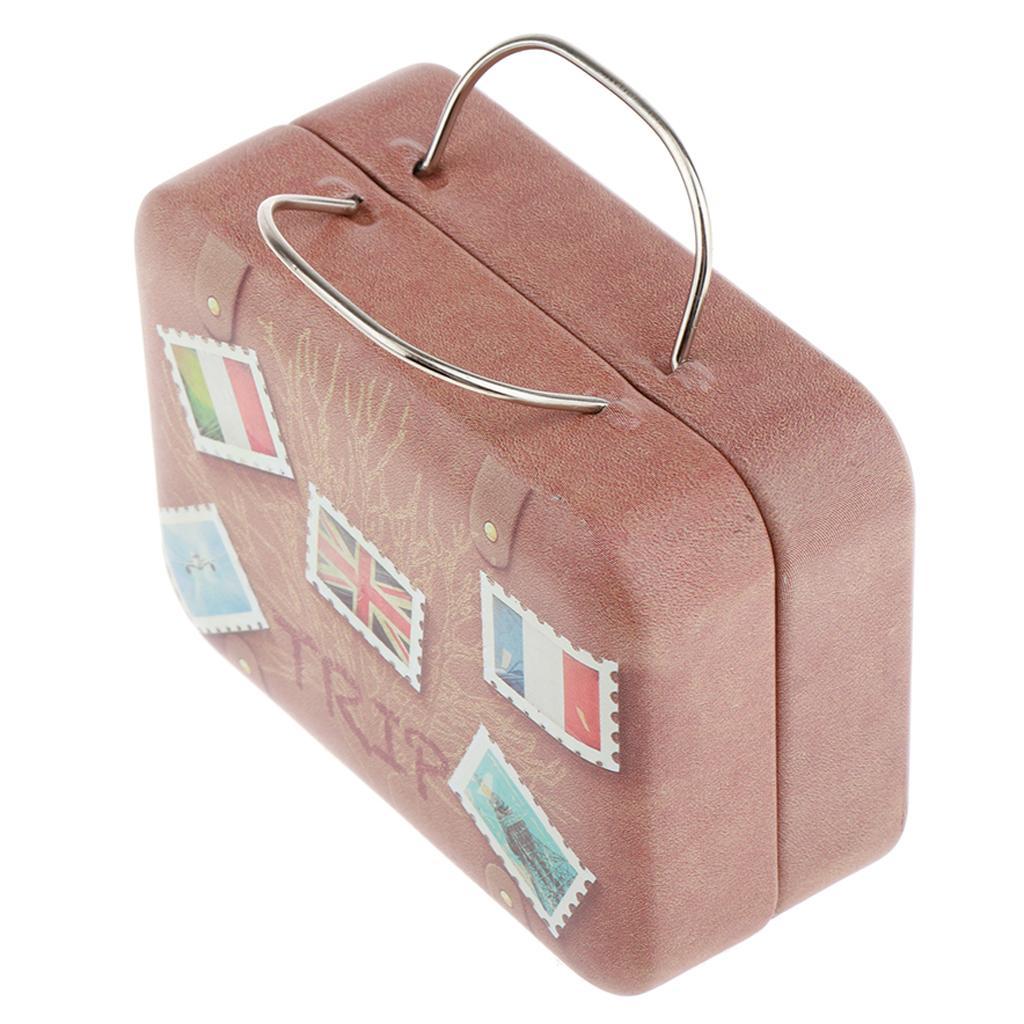 8x 1/6 Scale Doll House Furniture Miniature Iron Suitcase Scene Layout DIY