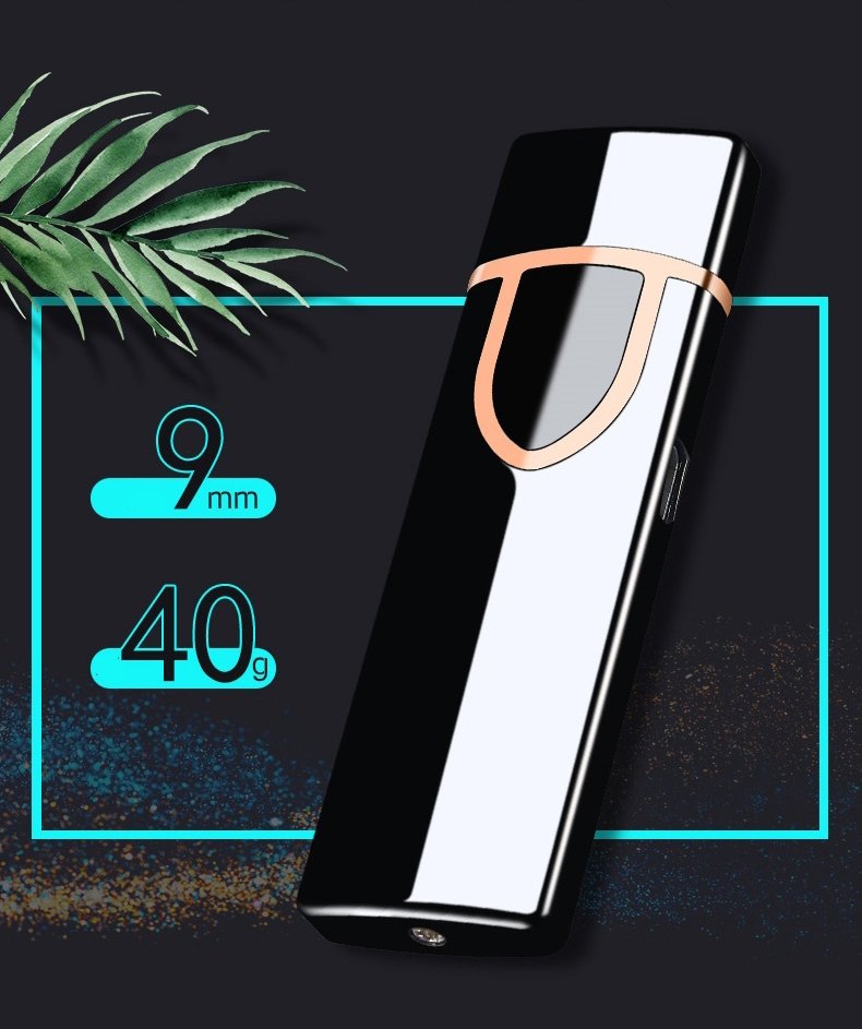 Bật lửa điện cảm ứng vân tay sạc pin USB tiện lợi nhỏ gọn giá rẻ