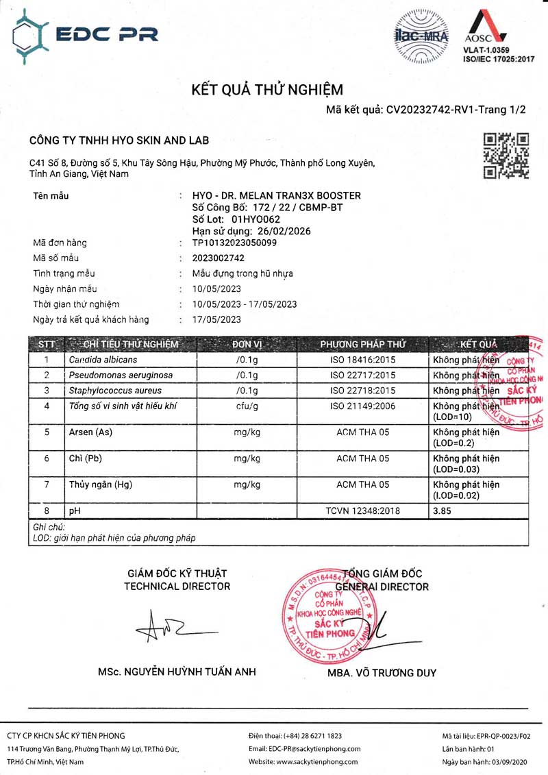 Kem dưỡng làm trắng da và làm mờ nám dùng cho ban ngày HYO DR.MELAN 35g - Hàn Quốc