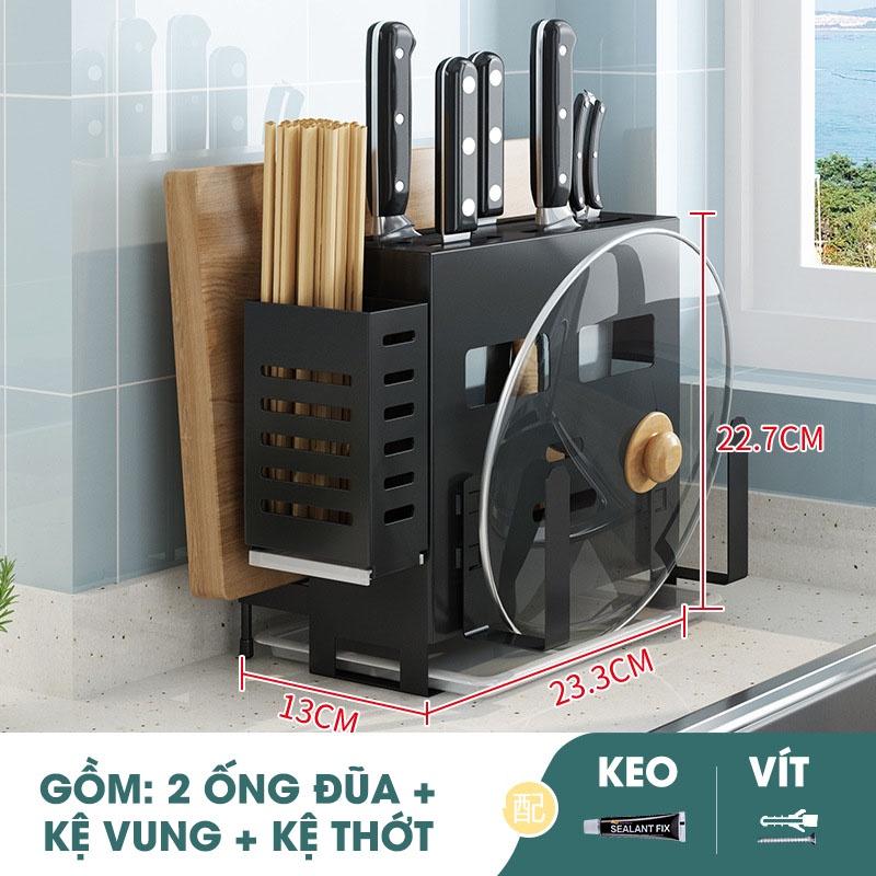 Giá Kệ để dao thớt kèm khay hứng inox - Thép không gỉ sơn 5 lớp- Giao hàng nhanh- Đổi mới siêu tốc- Hàng cao cấp