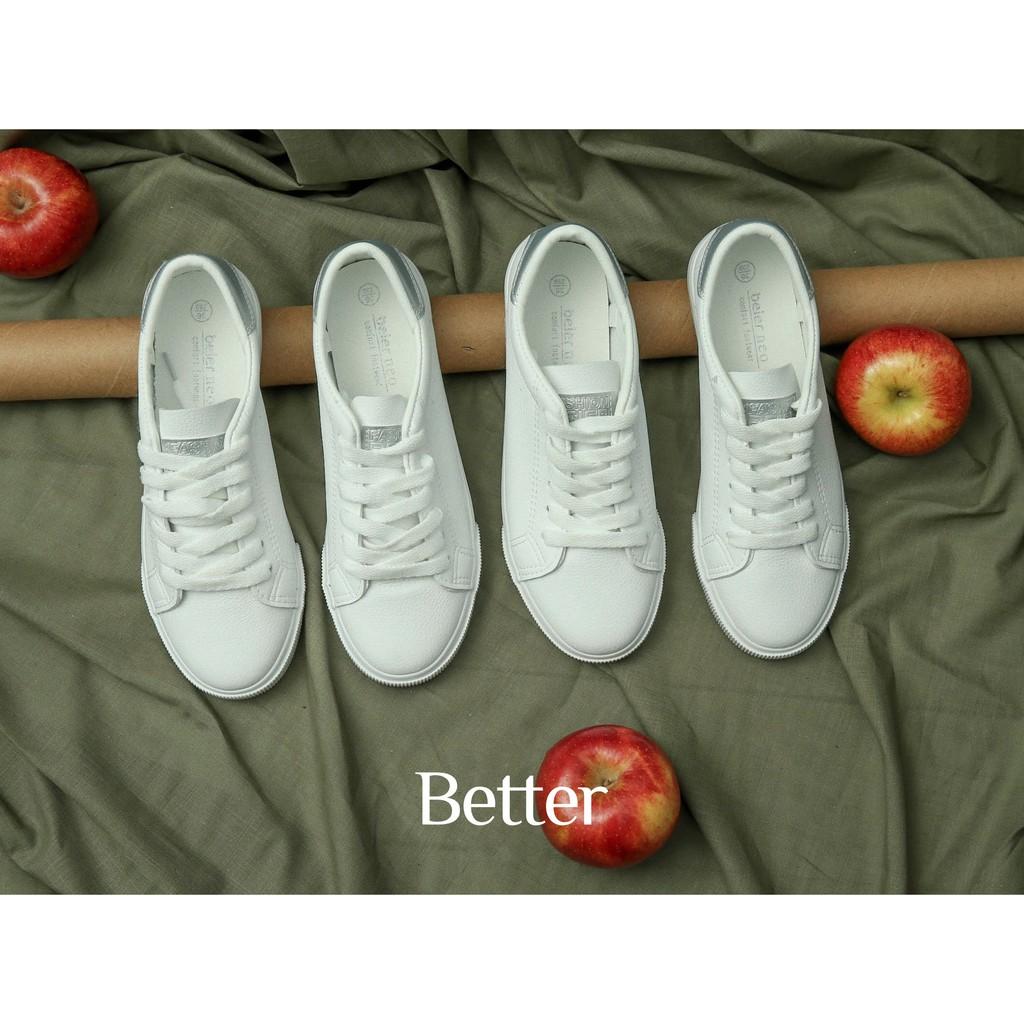 Giày sneaker trắng gót hồng 021017002 gót bạc 021017001- Better Shoes
