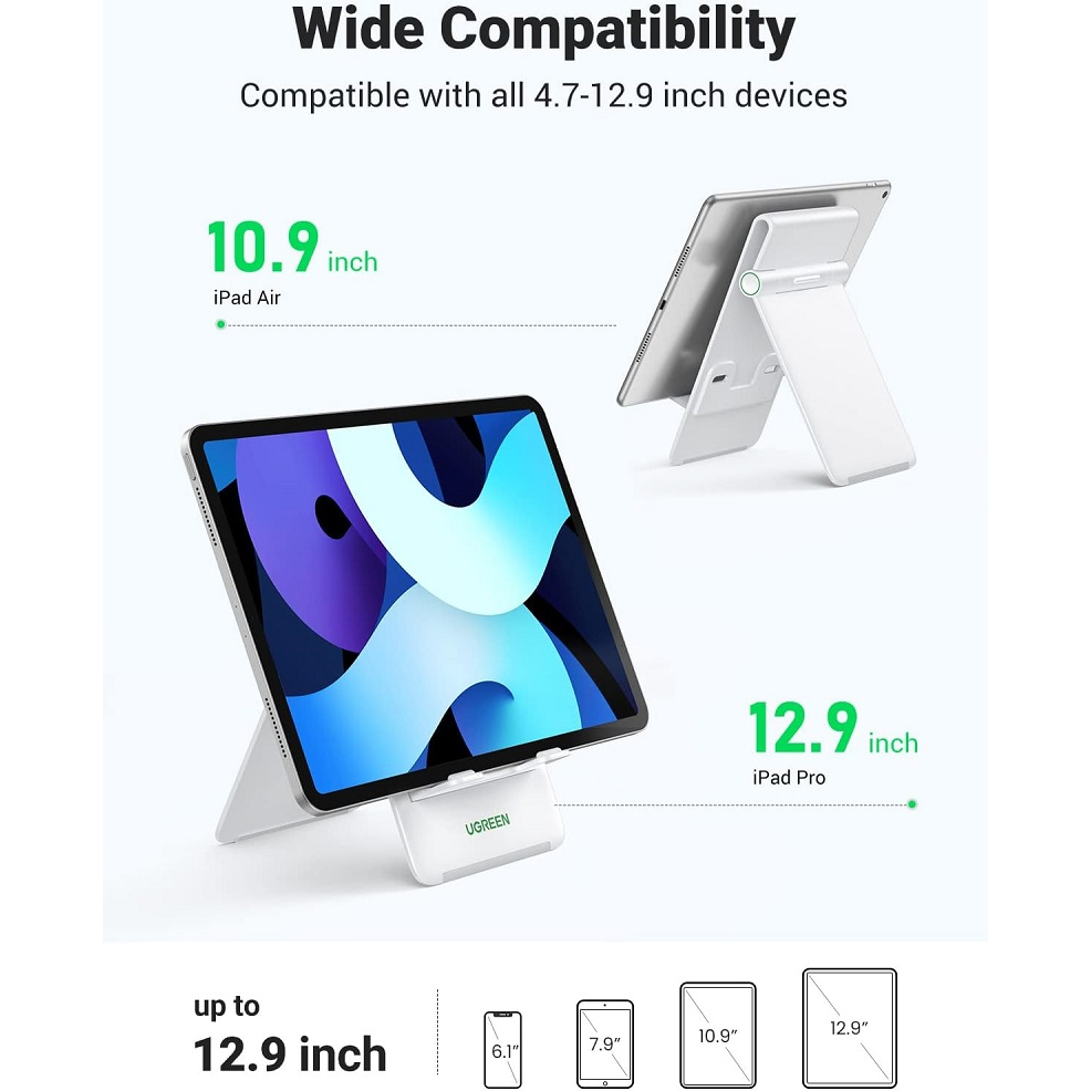 Giá Đỡ Máy Tính Bảng UGREEN Đế Di Động Để Bàn Đế Có Thể Điều Chỉnh Góc Dock Hàng Chính Hãng