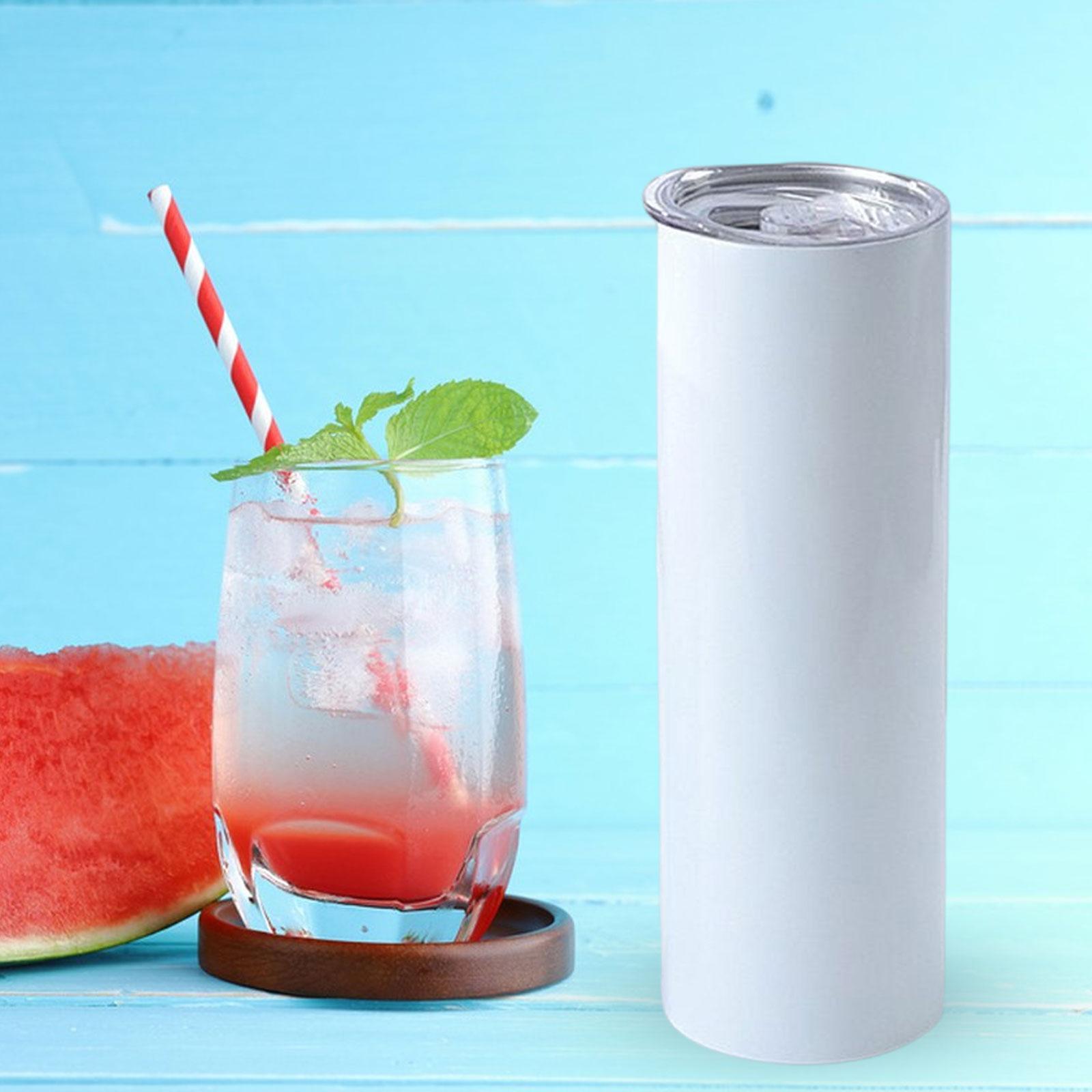 Sublimation with Lid Water Tumbler for Heat Transfer DIY Gift