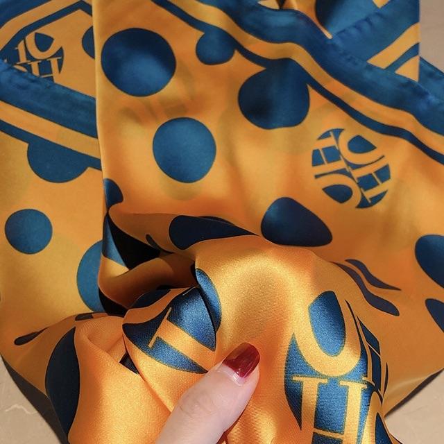 Khăn choàng cổ lụa vuông thanh lịch size 90x90cm đa năng - Khăn turban