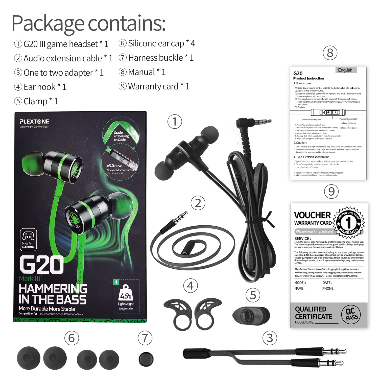 Tai Nghe Gaming Có Mic Plextone G20 New Edition - Hàng Chính Hãng