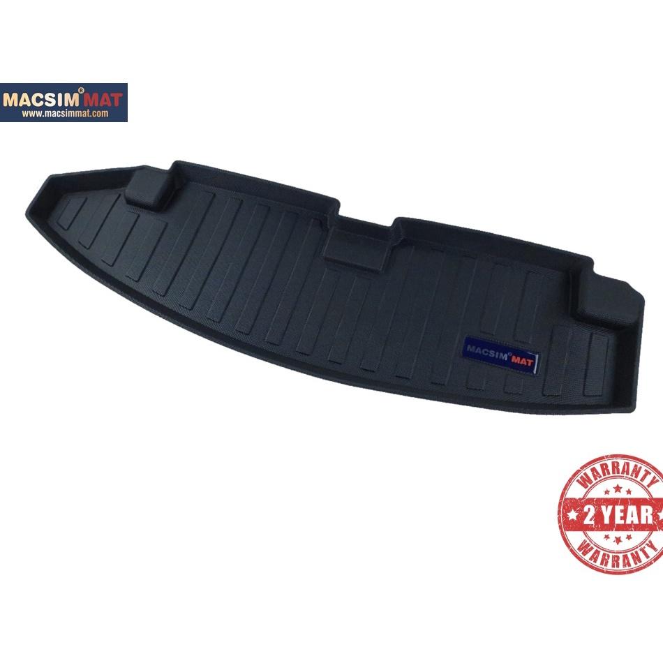 Thảm lót cốp xe ô tô Isuzu Mux 2015-đến nay nhãn hiệu Macsim chất liệu TPV màu đen hàng loại 2