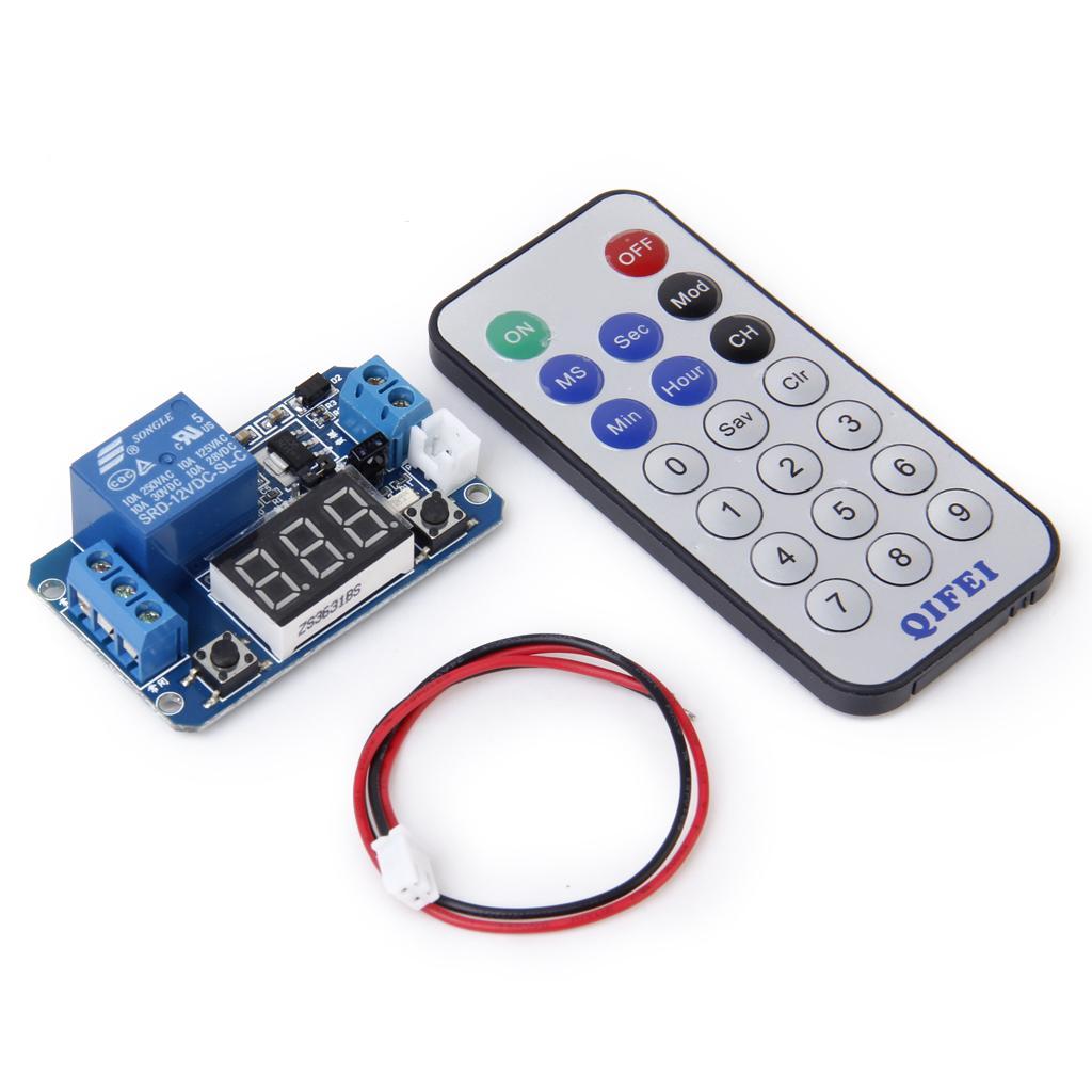 4X Multifunctional Timer Relay Control Module with Remote Control