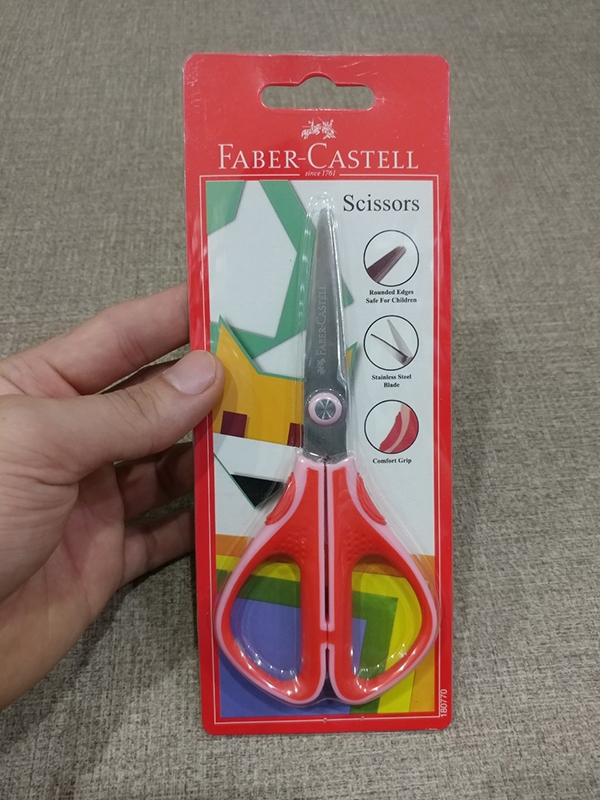 Kéo Học Sinh Faber-Castell 180770 - Mẫu Đỏ