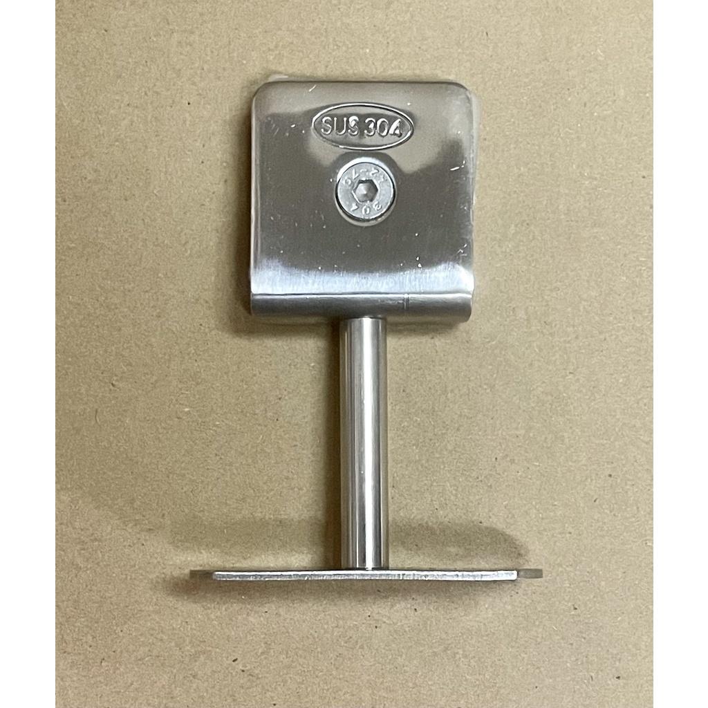 Tay kẹp kính trên - kẹp kính tay vịn inox Cầu thang & trụ lan can inox