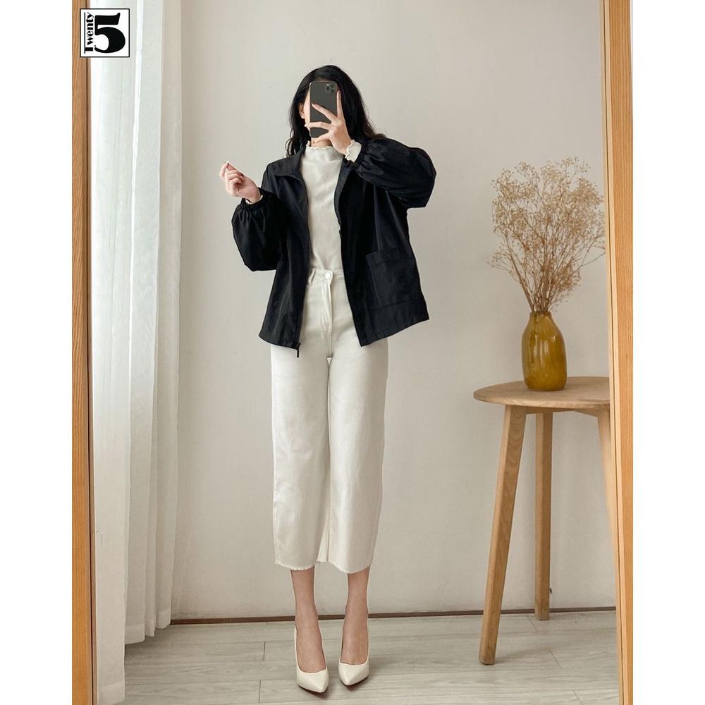 Áo khoác gió nữ không mũ, cản gió cản bụi, trượt nước Twentyfive NK10