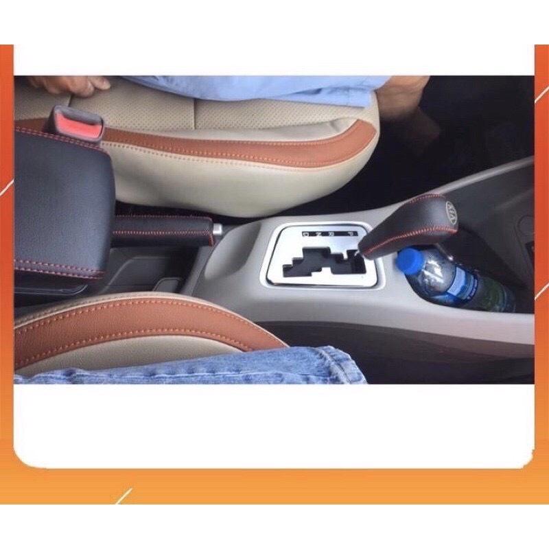 Bọc cần số, tay phanh HONDA CITY 2015 - 2023, số tự động loại tốt da bò 100%, bảo hành 2 năm